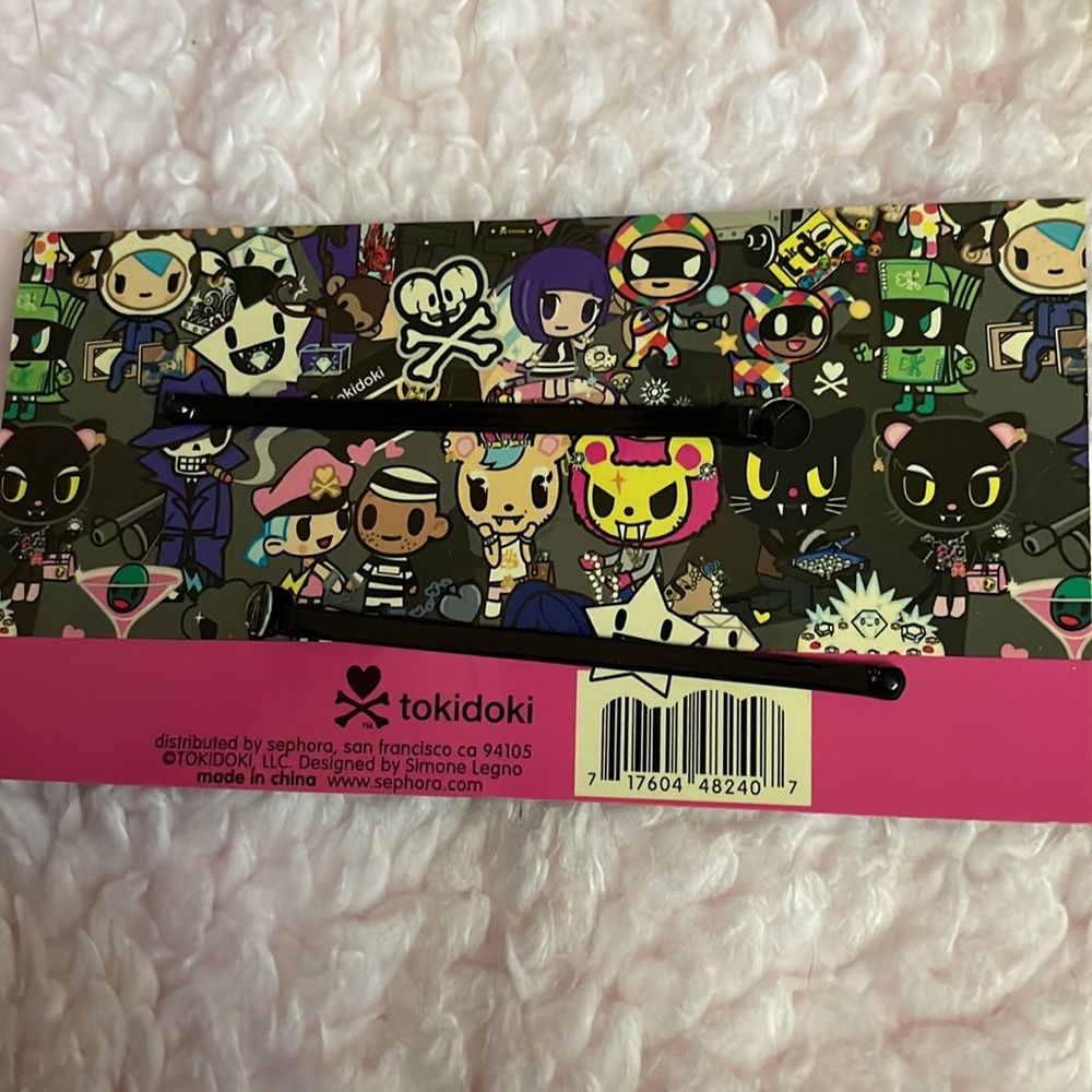 Toki Doki Pink rhinestone hair pins NIP - Picture 3 of 4